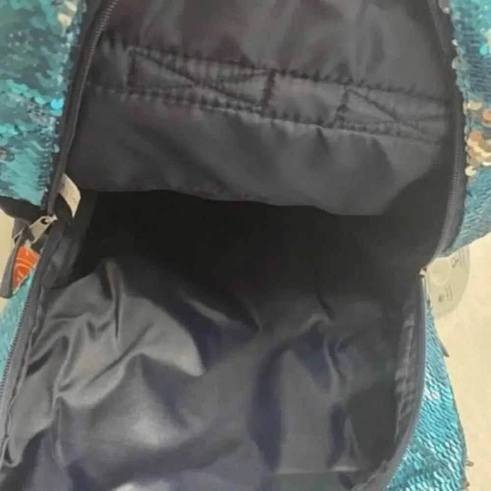 Backpack with Sequins swipe up and down with side pockets School Gym Sports